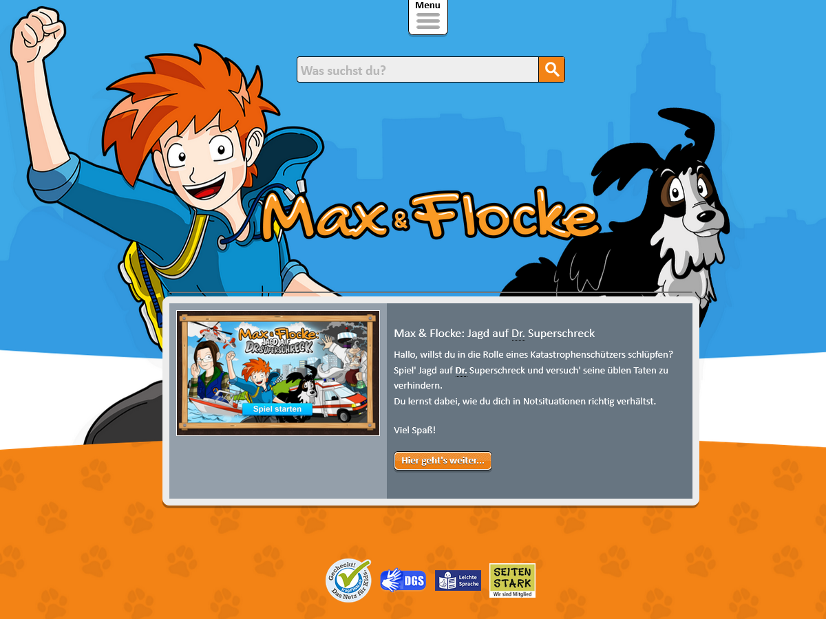 Screenshot Max und Flocke