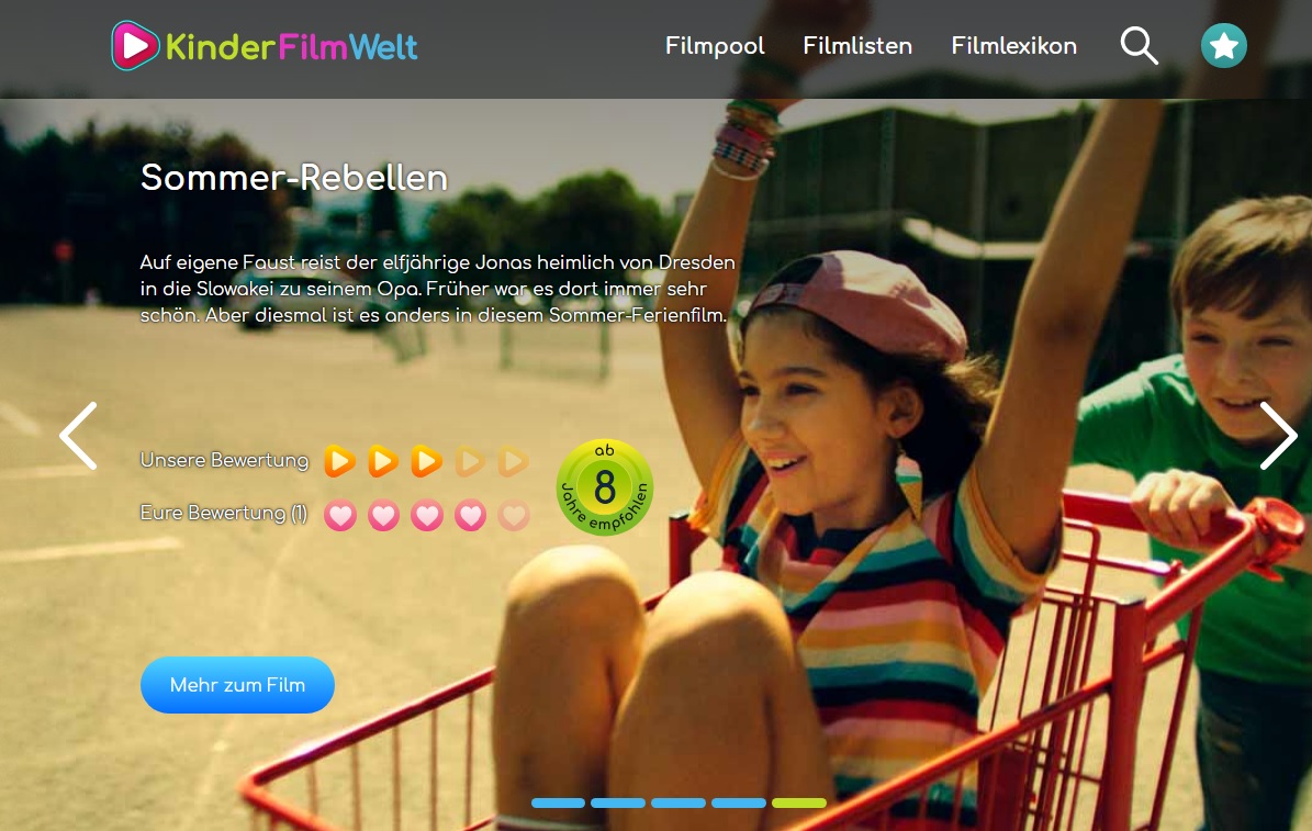 Bildschirmfoto Kinderfilmwelt
