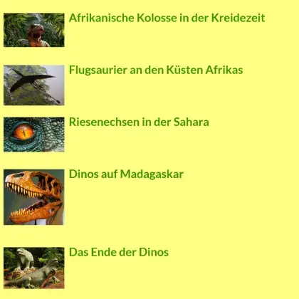 Screenshot Liste