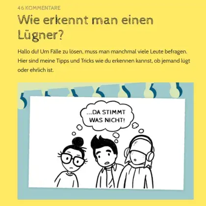 Screenshot Artikel
