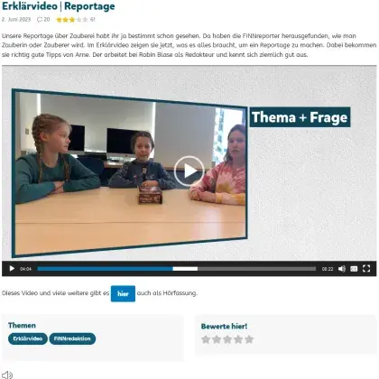 Screenshot Artikel
