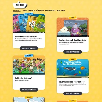 Hanisauland Spielesammlung