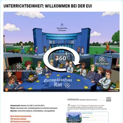 Unterrichtseinheit Willkommen in der EU