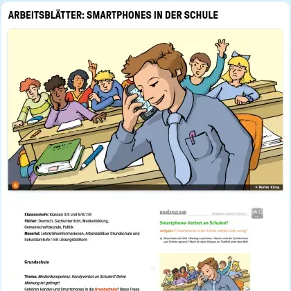 Screenshot Arbeitsblätter