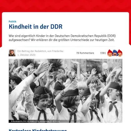 Screenshot Artikel