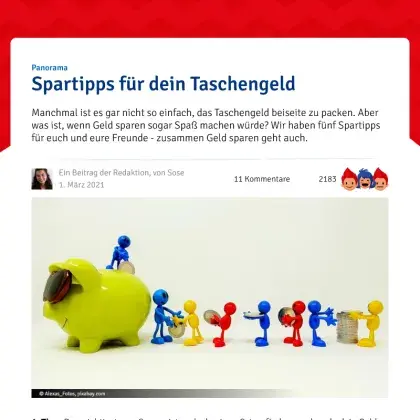 Screenshot Artikel