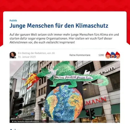 Screenshot Artikel