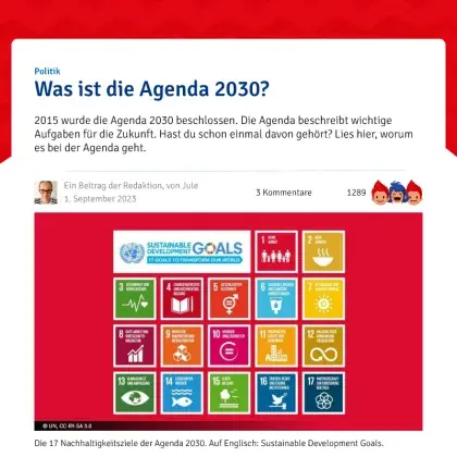 Screenshot Artikel