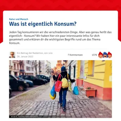 Screenshot Artikel