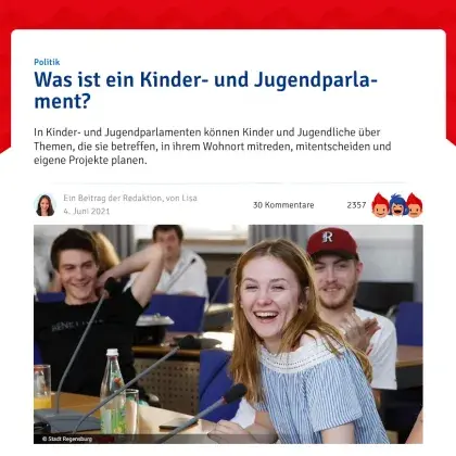 Screenshot Artikel