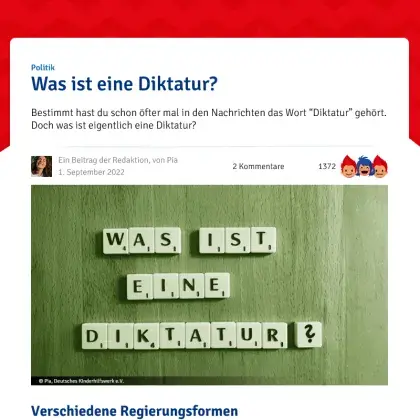 Screenshot Artikel