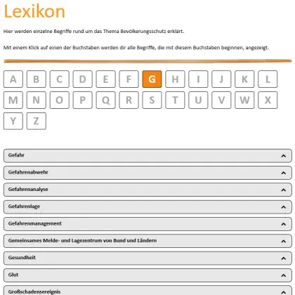 Screenshot Lexikon