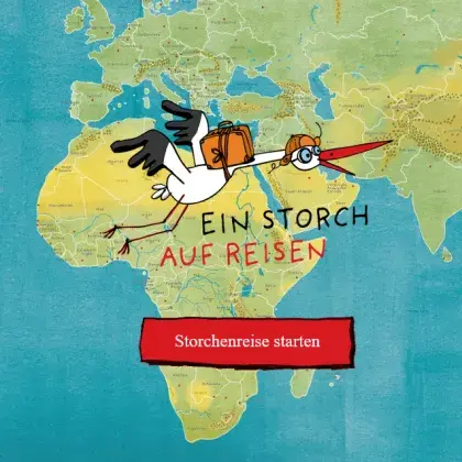 Ein Storch auf Reisen