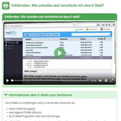 Erklärvideo E-Mails schreiben