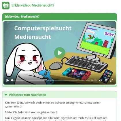 Erklärvideo Mediensucht