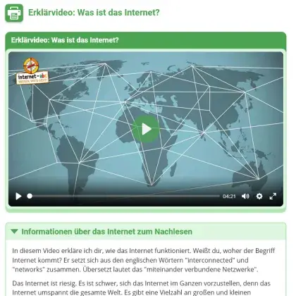 Erklärvideo Was ist das Internet?