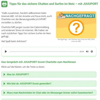 Sicher chatten und surfen im Netz
