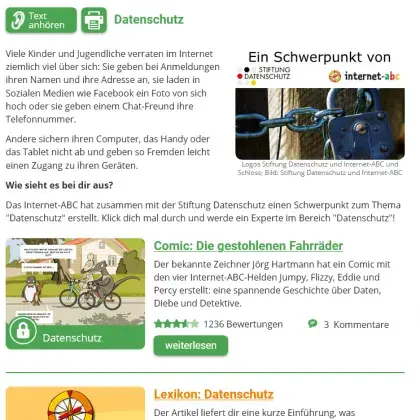 Schwerpunkt Datenschutz