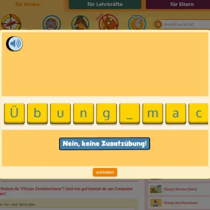 Spiel: Flizzys Zeichenchaos