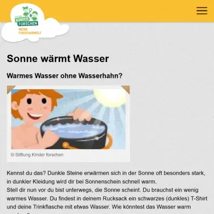 Man sieht eine Übersicht der Seite.