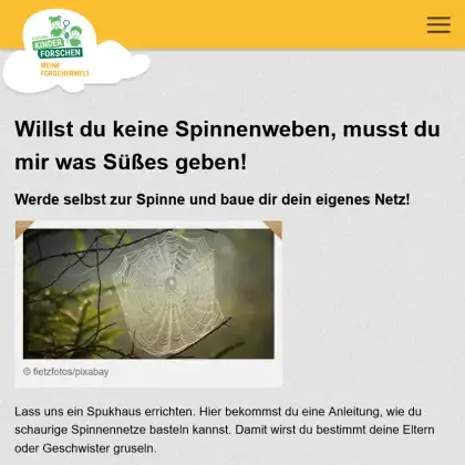 Man sieht eine Übersicht der Seite.