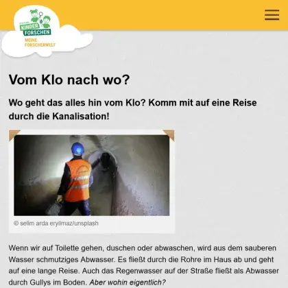 Man sieht eine Übersicht der Seite.