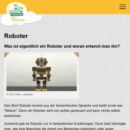 Man sieht eine Übersicht der Seite.