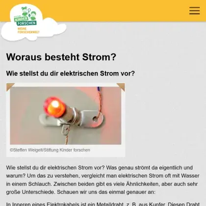 Man sieht eine Übersicht der Seite.