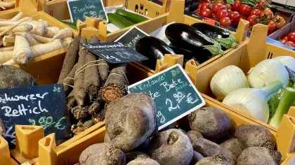 Gemüse auf dem Markt