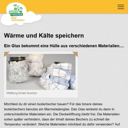 Man sieht eine Übersicht der Seite.