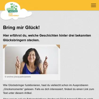 Man sieht eine Übersicht der Seite.