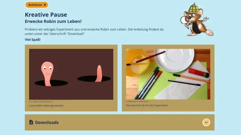 Erwecke Robin zum Leben