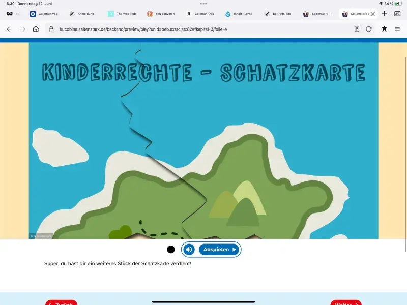 Schnipsel einer Schatzkarte