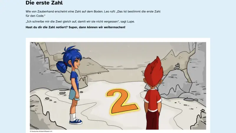 Eine Zahl wird gefunden
