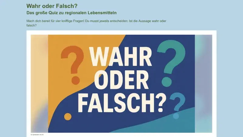Wahr oder falscj?